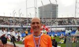 Giorgio Menegazzo appena dopo l'arrivo della Maratona di Amsterdam 3