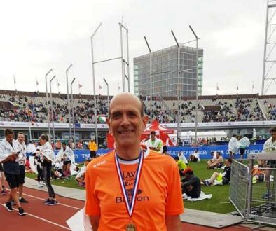 Giorgio Menegazzo appena dopo l'arrivo della Maratona di Amsterdam 3