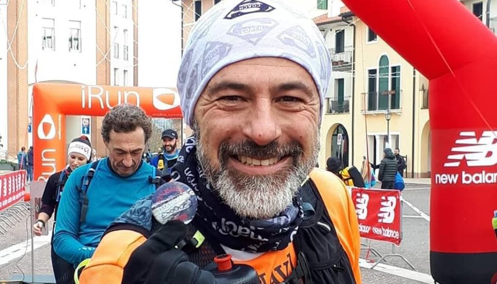 Il nostro Massimiliano Bellunato al termine dell'Ultrabericus Winter