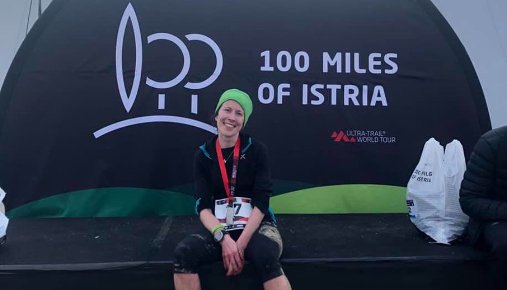 Federica Menti al termine della 100 miglia dell'Istria