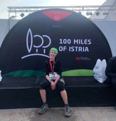 Federica Menti al termine della 100 miglia dell'Istria