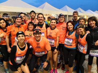 Un gruppo di AV Run prima della partenza del Venice Night Trail