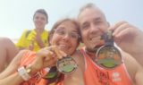 (Nella foto, Moira e Luca felicissimi dopo il traguardo)