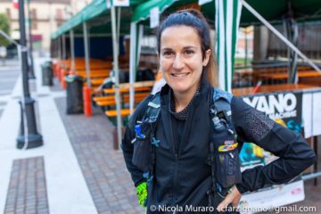 )Nella foto, tratta dal suo profilo Facebook, Federica Bruttomesso alla partenza del Durona Trail 2019)