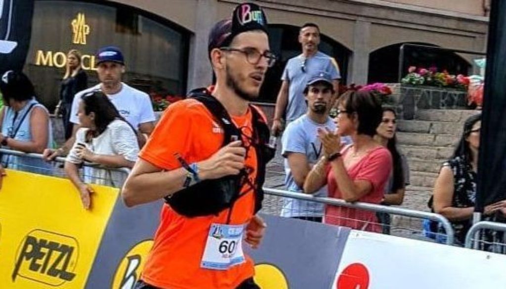 Ivo al traguardo della Cortina Skyrace