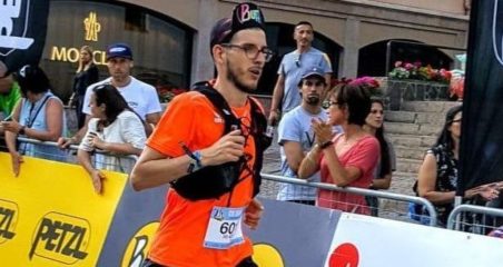 Ivo al traguardo della Cortina Skyrace