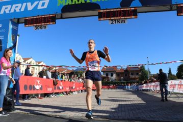Foto Pietro al traguardo di Villaverla